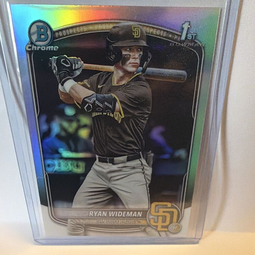 Bowman 2025 Draft 1st Bowman Chrome Rookie Ryan Wideman BDC-190 Padres
